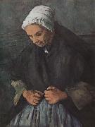Paul Cezanne Old Woman with a Rosary USA oil painting artist
